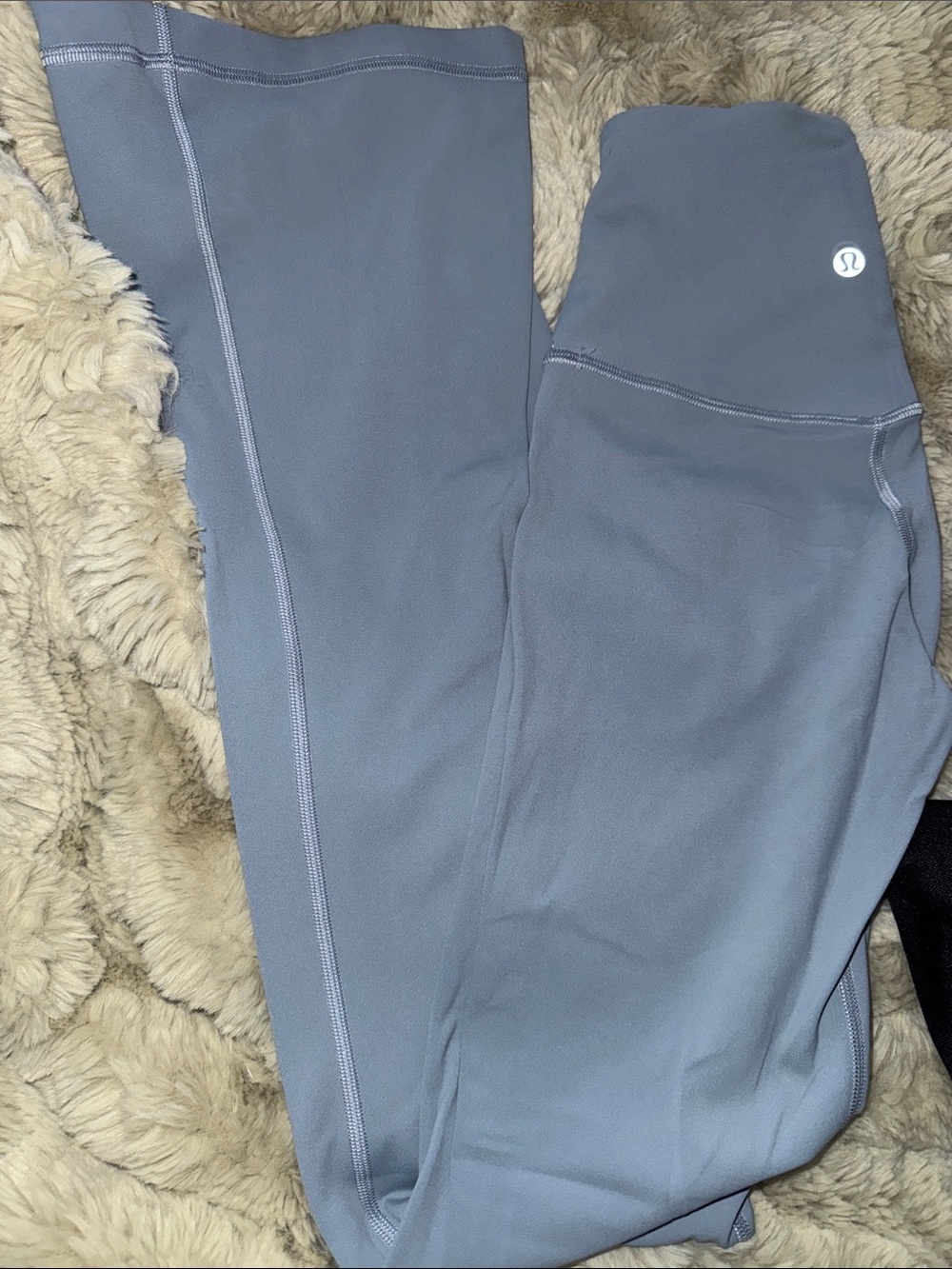 Lululemon Light Blue High-Rise FLARE Leggings